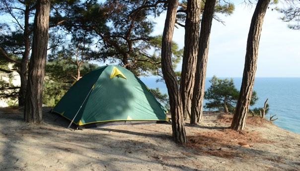 Отдых с палаткой на море